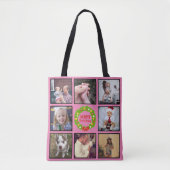 Aangepaste foto voor prettige kerstmis - Collage Tote Bag (Voorkant)