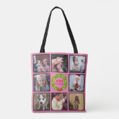 Aangepaste foto voor prettige kerstmis - Collage Tote Bag (Achterkant)