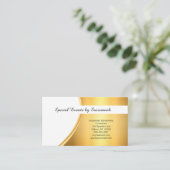 Aangepaste foto voor Professional Gold Flare Visitekaartje (Staand voorkant)