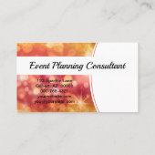 Aangepaste foto voor professionele koraal Bokeh Sp Visitekaartje (Achterkant)