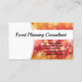 Aangepaste foto voor professionele koraal Bokeh Sp Visitekaartje (Achterkant)