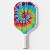 Aangepaste foto voor regenboogspiraal pickleball paddle (Voorkant)