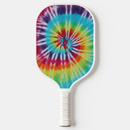 Aangepaste foto voor regenboogspiraal pickleball paddle