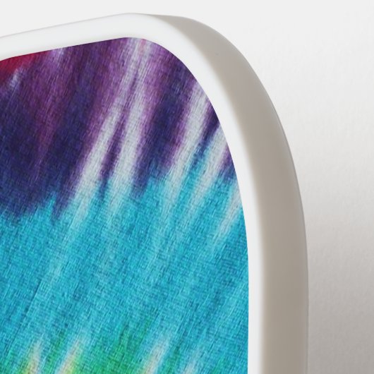 Aangepaste foto voor regenboogspiraal pickleball paddle (Links Detail)