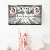 Aangepaste foto voor Silver bruiloft Spandoek (Insitu)
