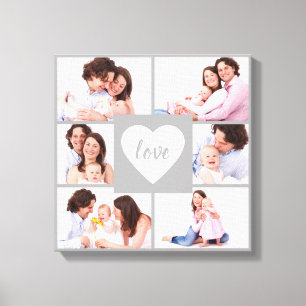 Aangepaste foto voor Square Collage Canvas Afdruk