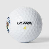 Aangepaste foto voor Vaderdag #1 opa Golfballen (Logo)