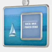 Aangepaste foto voor verkopers verzilverd omlijst ornament (Links)