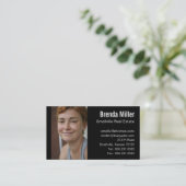 Aangepaste foto voor zakelijk onroerend goed kleur visitekaartje (Staand voorkant)