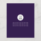 Aangepaste foto voor zakelijke Logo - Minimale pro Flyer (Achterkant)