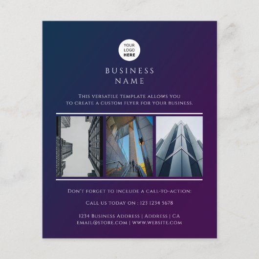 Aangepaste foto voor zakelijke Logo - Minimale pro Flyer (Voorkant)