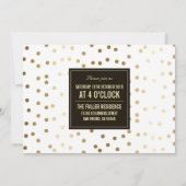 Aangepaste foto voor zwart en gouden zurgen Afstud Kaart (Achterkant)