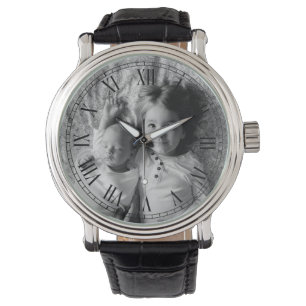 Aangepaste foto voor zwarte en witte stijl horloge