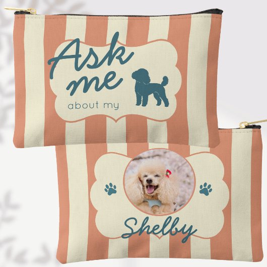 Aangepaste foto Vraag me over mijn hond Poodle Etui