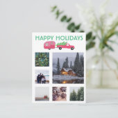 AANGEPASTE FOTO Vrachtwagen Camper Kerstvakantie Briefkaart (Staand voorkant)