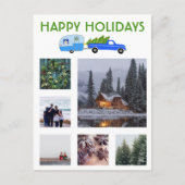 AANGEPASTE FOTO Vrachtwagen Camper Kerstvakantie Briefkaart (Voorkant)