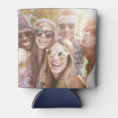 Aangepaste foto vrienden groep persoonlijk leuk blikjeskoeler (Voorkant)