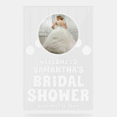 Aangepaste Foto Vrijgezellenfeest Welkom Acryl Bord (Voorkant)