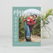 Aangepaste foto Vrolijk en helder kerstkaart (Staand voorkant)