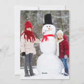 Aangepaste Foto Vrolijk Helder Roze Rode Bomen Ker Feestdagenkaart (Achterkant)