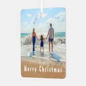 Aangepaste Foto Vrolijk Kerstfeest Ornamenten met (Voorkant links)
