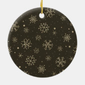 aangepaste foto vrolijk kerstfeest vanaf de bult keramisch ornament (Achterkant)