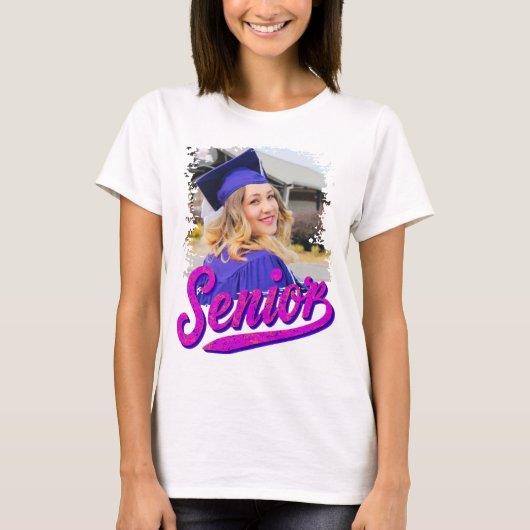 Aangepaste foto vrouwen shirten senior t-shirt (Voorkant)