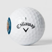Aangepaste foto waar we van houden opa Vaderdag Golfballen (Logo)
