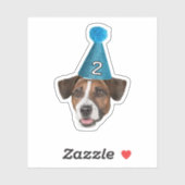 Aangepaste Foto Waterdichte Vinyl Hond Mam Verjaar Sticker (Vel)