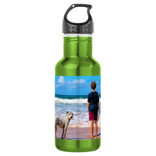 Aangepaste foto waterfles met jouw foto's ontwerp (Voorkant)