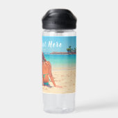 Aangepaste foto-waterflesje Uw foto's en tekst Waterfles (Achterkant)