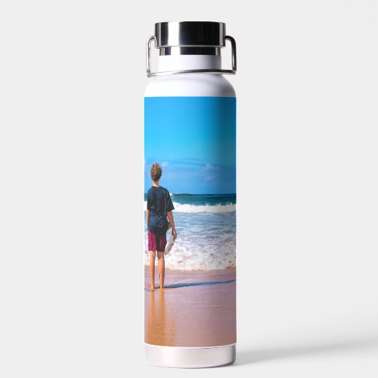 Aangepaste foto-waterflesje Uw huisdieren Fotofoto Waterfles (Achterkant)