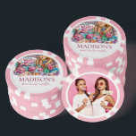 Aangepaste foto waterverf Las Vegas Bachelorette Poker Chips<br><div class="desc">Leg de Geest van Vegas vast met onze aangepaste vrijgezellenfeestpokerchips! Voeg een vleugje Las Vegas glamour toe aan Bride's Bachelorette Party met onze gepersonaliseerde pokerchips! Neem de naam van de bruid, het soort evenement en een aangepaste foto op die de vreugde en vriendschap weerspiegelt die met de bruidstam wordt gedeeld....</div>