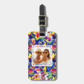 Aangepaste foto-Waterverven Bagagelabel (Voorkant verticaal)