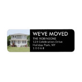 Aangepaste foto We hebben zwart, nieuw retouradres Etiket (Voorkant)