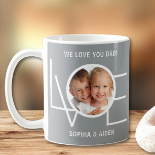Aangepaste foto We houden van jou papa Vaderdag Gr Koffiemok