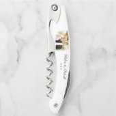 Aangepaste foto-weddenschap Groomsman Favor Kurkentrekker (Voorkant)