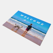 Aangepaste foto Welkom doorklep uw favoriete foto' Deurmat (Schuin)