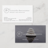 Aangepaste foto-wellingsbuis, bevroren stenen visitekaartje (Voorkant / Achterkant)