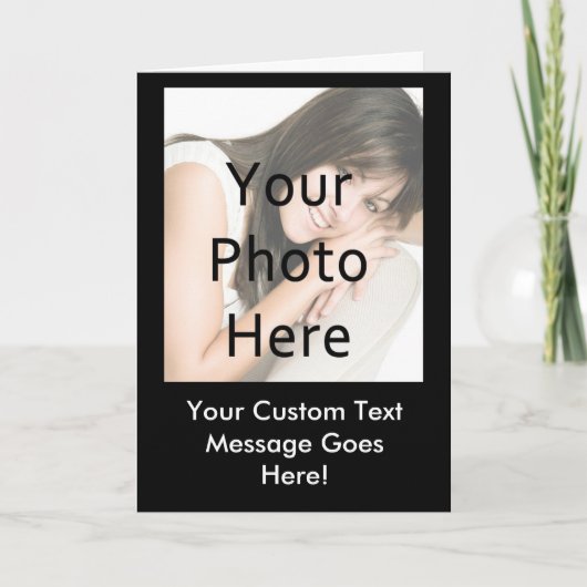 Aangepaste foto-Wenskaarten Kaart (Voorkant)