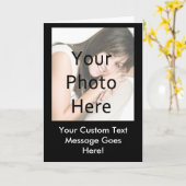 Aangepaste foto-Wenskaarten Kaart (Gele Bloem)