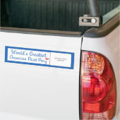 Aangepaste foto! Wereld grootste Amerikaanse verf- Bumpersticker (Op Truck)