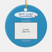 Aangepaste foto! Wereld grootste Aussiedole Keramisch Ornament (Voorkant)