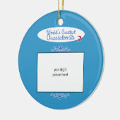 Aangepaste foto! Wereld grootste Aussiedole Keramisch Ornament (Links)