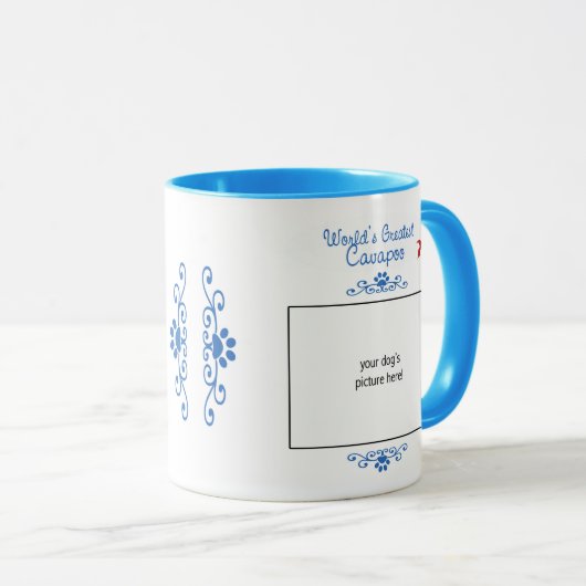 Aangepaste foto! Wereld grootste Cavapoo Mok (Voorkant rechts)