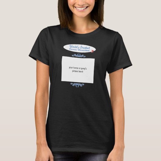 Aangepaste foto! Wereld grootste Duitse wonderbloe T-shirt (Voorkant)