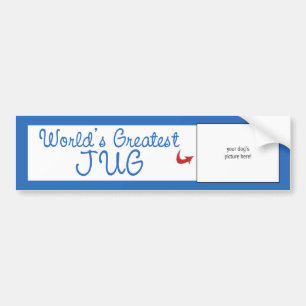 Aangepaste foto! Wereld grootste juk Bumpersticker