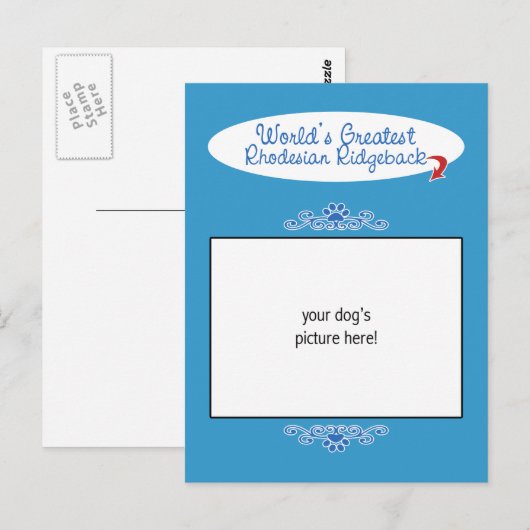 Aangepaste foto! Wereld het grootst Rhodezische Be Briefkaart (Voorkant / Achterkant)