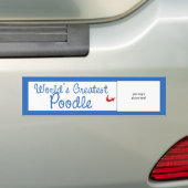 Aangepaste foto! Wereld het grootste podium Bumpersticker (Op auto)