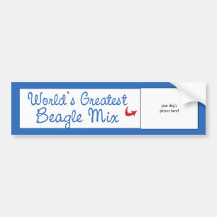 Aangepaste foto! Wereld met de grootste bundel Bumpersticker